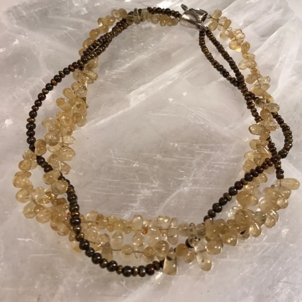 Pearl and quartz necklace - Picture 4 of 4
